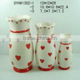 valentine ceramic vase