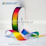 China Factory Custom Double Face Rainbow Satin Ribbon thumbnail-1