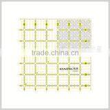 Kearing Brand 6.5"*6.5" Rigid Plastic Transplant Square Patchwork Ruler for Sewing Design#KPR65D thumbnail-5
