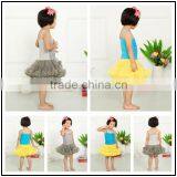 2017 Wholesale Rosette Flower Girls Harness Tutu Dress Baby Party Wear thumbnail-3