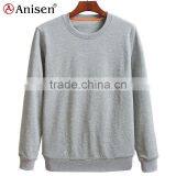 Apparel Manufacturer Long Sleeves Crew Neck Pullovers Cvc Fleece Men's Sweatshirts thumbnail-1