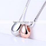 925 Sterling Silver Fashion Waterdrop Shape Pendant Necklace thumbnail-3