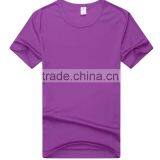 Factory Price Round Neck Cheap Plain Dyed Cotton Fitted T-shirts thumbnail-6