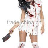Sexy White Dress Ghost Nurse Cosplay Halloween Costumes China Wholesale thumbnail-4