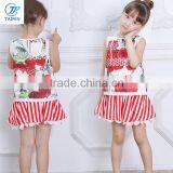 Wholesale Kids Cotton Tank Tops Boutique Baby Girls White Sleeveless T Shirt Summer T-shirt for Flower Print T16356 thumbnail-3