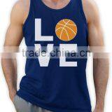 Mens 95% Polyester 5% Spandex Printing Sport Tank Top thumbnail-6
