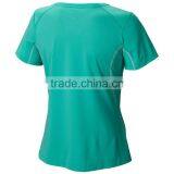 Good Quality Colorful Plain v Neck Wholesale Short Sleeve Women t Shirt thumbnail-5