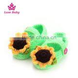 Custom Crochet Baby Shoes Handmade Knited Baby Shoes With Flower LBS20151223-51 thumbnail-2