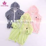 Hood Stripe Sunscreen Coat for 2-7 Years Unisex Baby LBP20160308-8 thumbnail-2