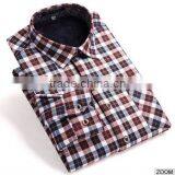 Hot Sale Man Dress Shirt Long Sleeve Plaid Man Dress Clothing Lastest Dress Designs for Men thumbnail-1
