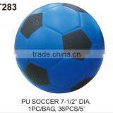 COATED PU PLAIN SOCCER BALL / COLORFUL SOCCER BALL thumbnail-2