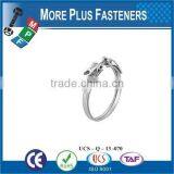 Made in Taiwan Stainless Steel Strong Stainless Steel Hose Clamps Thin Hose Clamp V Band thumbnail-2