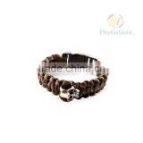 China Supplier Adjustable Stainless Custom In Paracord Bracelet PC6017-5 thumbnail-5