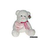 Sell White Bear With Pink Heart thumbnail-1