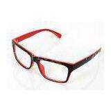Comfortable Polycarbonate Optical Eyeglass Frames For Women , Black And Red thumbnail-1