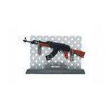 Eco-Friendly AK47 1:6 Scale Plastic Model Guns / Imitation Toy Gun For Entertainment