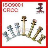 Zinc Plated Insert Bolt With Nut and Washer for Railway thumbnail-2