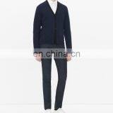 Fashion Winter Solid Color Cardigan Men Woolen Sweater Design Of Hot Selling Christmas Sweaters thumbnail-4