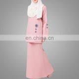 Baju Kebaya Design Muslim Beads Lady Baju Kurung Newest Malaysia Suit Long Sleeve Islamic Clothes thumbnail-3