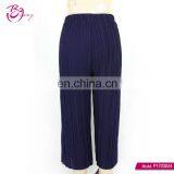 New Design Long Polyester Knitted Fabric Women Casual Pants