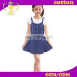 Kids Summer Custom Girls Denim Dress for Summer 5-10 Years Old thumbnail-1