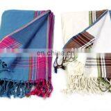 Azo Free Promotion 100% Cotton Woven Towel Pareo for Beach thumbnail-1