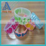 Promotional Debossed Inkfilled Logo Cheap Silicone Wristbands thumbnail-4