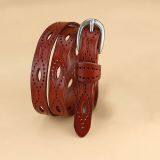 Wholesale High Quality New Design Fashion Woman Jeans Dress Pants Casual Ladies Leather Belt thumbnail-2