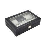 Custom Wholesale High Quality PU Leather Watch Jewelry Boxes Black Watch Boxes Customized Watch Boxes thumbnail-2