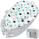 Baby Sleeping Nest Bed 100% Soft Cotton Newborn Lounger Portable Crib Suitable Baby Nest thumbnail-2