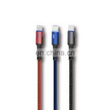 5A fast-charging  with display  light nylon braided  wired for iPhone micro type-c data  cable