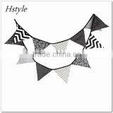 10FT 12 Flag Fabric Handmade Bunting Pink Colour Girl Party Decoration PL511 thumbnail-2