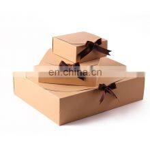 Cheap Price Ribbon Close 3 Piece Corrugated Origami Fold up Shipping Gift Packaging Box thumbnail-2