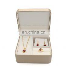 Custom High Quality Large Capacity Cosmetics Box Portable PU Leather Jewelry Storage Box