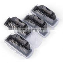 4 Cartridges Shaving Blade For Men Blister Card Packaging Customized Lable Men Replace Razor Blade Germany Blade Sharp GF-0281 thumbnail-3