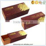 Gold Foil Stamping Fancy Paper Drawer Cardboard Packing Box for Food