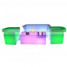 Luxury Led Bench 16 Colors Changing White Plastic Party Table Nightclub LED Furniture Sofas Club Furniture Nightclub Lounge thumbnail-2