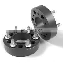 Aluminum Black Wheel Spacer 6*139.6 20mm 25mm 6 Lugs with M12*1.5 Studs Wheel Adapters