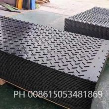 black HDPE ground protection mat road mat