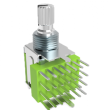 RS12 Gear Switch Multi-position Rotary Switch 2 Gear 4 Gear Audio Semi-circular Handle Rotary Switch thumbnail-2