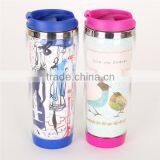 Shenzhen Factory Double Wall Plastic Advertising Tumbler With SS Inner thumbnail-4