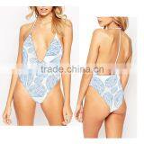 Best Seller Sexy Hot Cross Straps Halter Bikini Set Sexi Biniki Beachwear Wholesale thumbnail-5