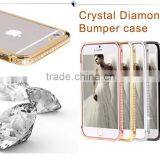 Bling Elegant Crystal Diamond Aluminium Metal Bumper Case for IPhone5/5c/5s
