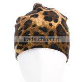 Multicolored Cashmere Leopard Print Beanie thumbnail-2