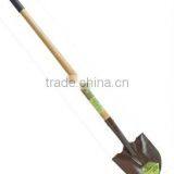 EcoGardener Round Point Shovel Long Wood Handle Shovel Back Tempered Shovel thumbnail-1