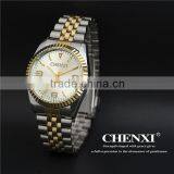 Quartz Men Watch Big Wrist Western Men's Watch Mixed Order Free Packing Sample Available Stainless Steel Quartz Watch Rose Gold thumbnail-3