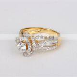925 Sterling Silver Engraved Engagement Ring for Bridal Wedding Jewelry thumbnail-4