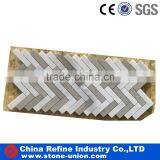 Wholesale Leaf Shape Water Jet Marble Mosaic Tile thumbnail-3