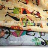 Ethnic Stretch Satin Printed Fabrics thumbnail-1