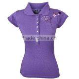 Ladies Polo Collar T-shirt 100% Cotton Polo T-shirt /original Polo T-shirt thumbnail-1